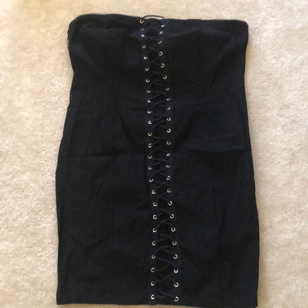 Black mini dress
